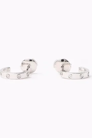 Cartier Mini Love White Gold Earrings