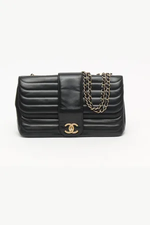 CHANEL Classic Horizontal Double Chain Flap Bag