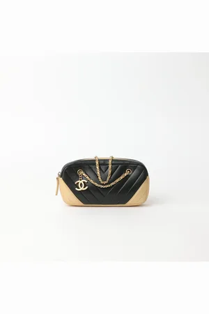 CHANEL Chevron Charm Camera Bag