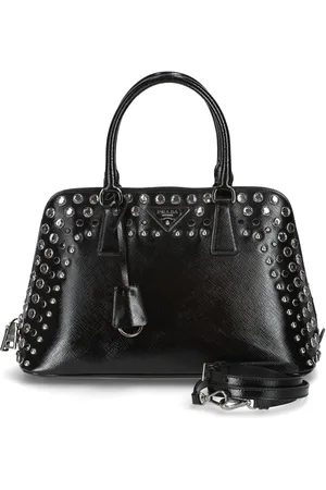 Prada Studded Saffiano Promenade Bag
