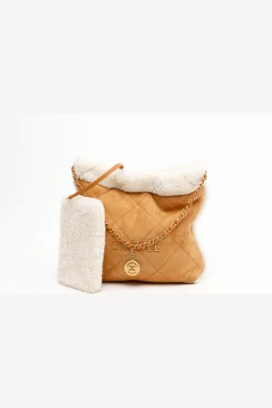 CHANEL Small Shearling 22 Hobo Bag