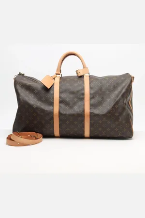 LOUIS VUITTON Monogram Keepall Bandoulière 60 Weekend Bag