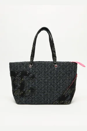 CHANEL Tweed Cambon Tote Bag