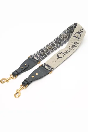 Dior Oblique Logo Medallion Shoulder Strap