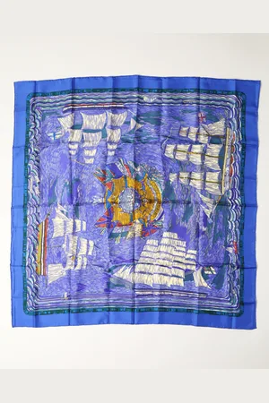 Hermès HERMÈS Carré 90 Henry F Smith Sailor Silk Scarf