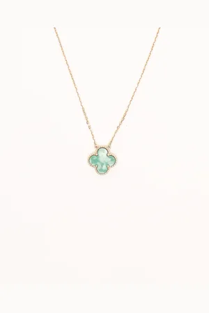 Van cleef Vintage Alhambra Malachite Necklace Au750YG 5.4g Full Set