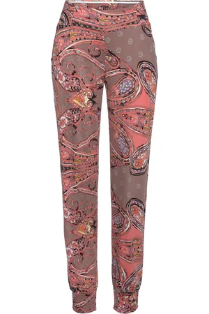 Active By LASCANA Marble Print Wide Waistband Capri Leggings