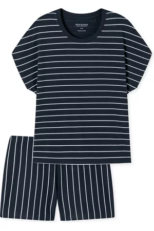 Schiesser Naiset Pyjamat - Pyjamashortsit 'Just Stripes
