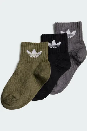 adidas Mid Ankle Socks 3 Pair Pack Kids