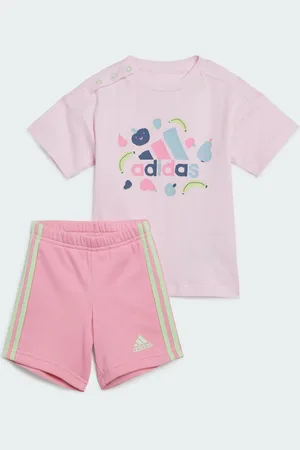 adidas Essentials Allover Print Tee Set Kids