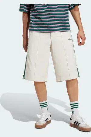 adidas 80s Loose Buttoned 3-Stripes 11-Inch Bermuda Shorts