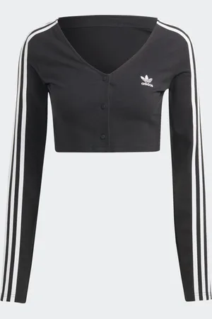 adidas Adicolor Classics 3-Stripes Button Long Sleeve Tee