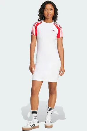 adidas Adicolor 3-Stripes Raglan Short Sleeve Dress