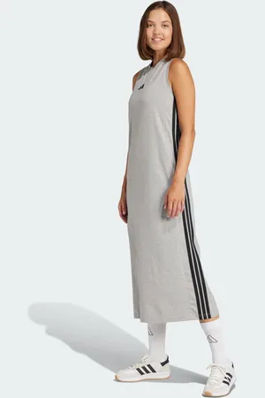 adidas Essentials 3-Stripes Long Racerback Dress