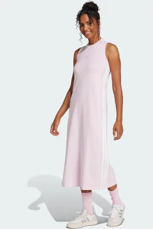 adidas Essentials 3-Stripes Long Racerback Dress