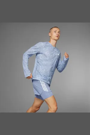 adidas Own the Run CLIMACOOL 3-Stripes Long Sleeve Tee