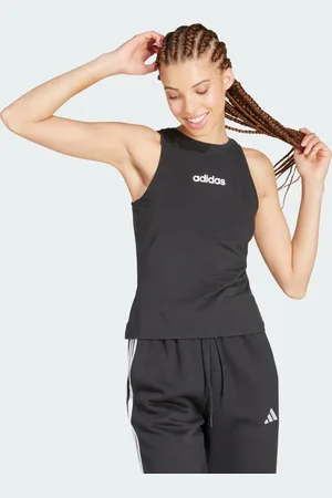 adidas Essentials Linear Slim Cotton Tank Top
