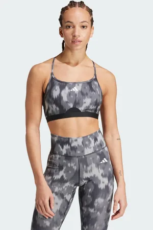 adidas Aeroreact Training Essentials Light-Support Allover Print Bra
