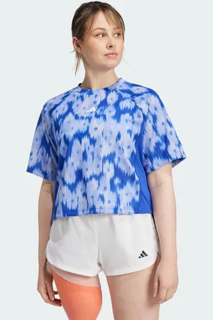adidas Train Essentials Allover Print Flower Tie-Dye Tee