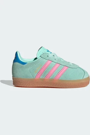 adidas Gazelle Comfort Closure Elastic Laces Shoes Kids