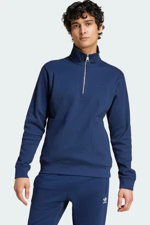 adidas Trefoil Essentials Waffle 1/2 Zip Sweatshirt