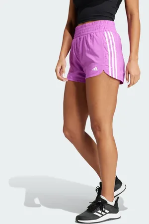 adidas Pacer Training 3-Stripes Woven High-Rise Shorts