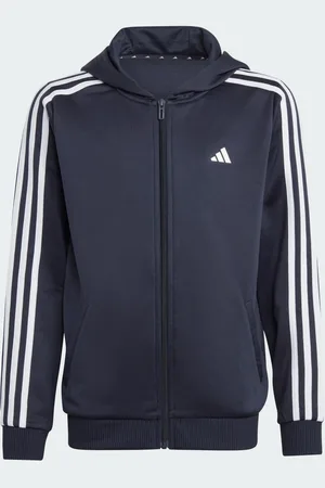 adidas Train Essentials AEROREADY 3-Stripes Regular-Fit Full-Zip Hoodie