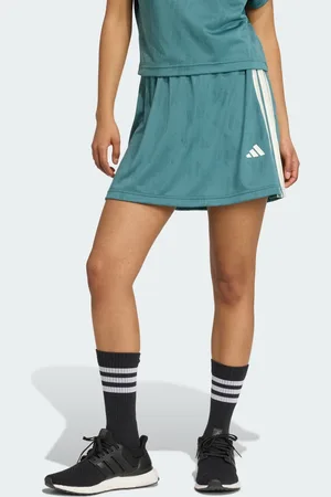 adidas Stadium 3-Stripes Tennis Inspired Jacquard Skirt With Short