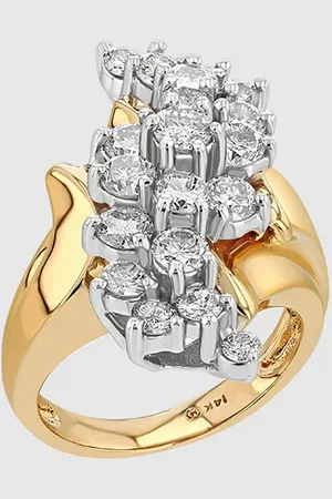 ANINE BING Wavy Diamond Ring