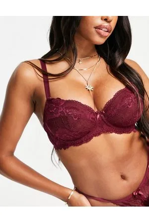 Ivory Rose Curve lace non padded sweetheart neckline bra in