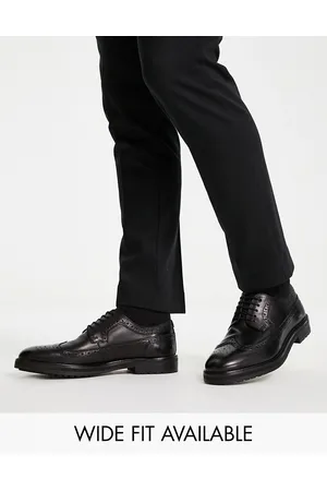 ASOS Brogue shoes in leather with chunky sole