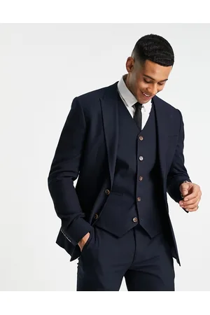 ASOS Wedding super skinny suit jacket in micro texture