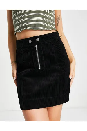 Whistles Zip front cord mini skirt in