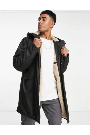 ASOS Rain jacket in with borg lining