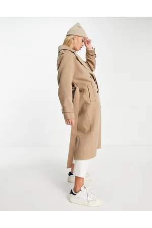 & OTHER STORIES Wool blend trench coat in beige