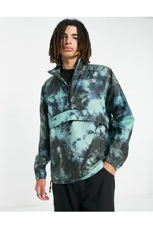 The North Face Crosswinds 2000 overhead wind jacket in wasabi print