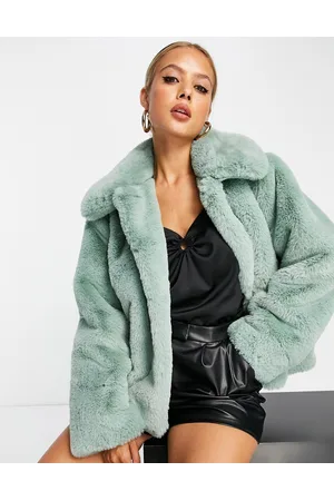 Whistles Naiset Talvitakit - Faux fur jacket with collar in pale