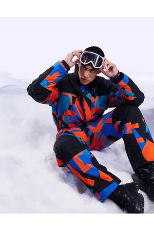 ASOS Miehet Laskettelutakit - Insulated ski suit with all over print