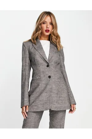 & OTHER STORIES Naiset Setit - Co-ord wool blend tailored blazer in black and grey check