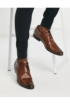 Ben Sherman Leather formal derby shoes in tan
