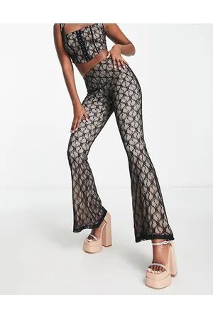 ASOS Co-ord highwaisted lace flare trouser in