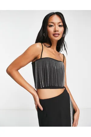 & OTHER STORIES Naiset Setit - Co-ord rhinestone fringe top in