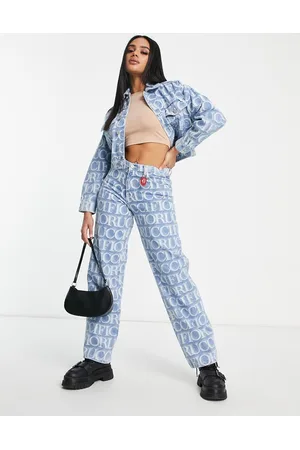 Fiorucci Straight leg jeans co-ord in monogram