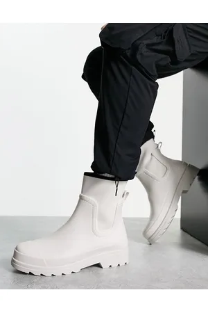 ASOS Wellington boot in with black tape detail