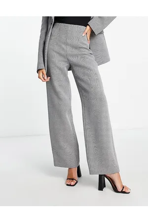& OTHER STORIES Co-ord wool blend tailored trousers in black and white check