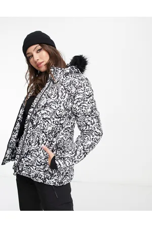 Dare 2B Glamorize III ski jacket in monochrome leopard print