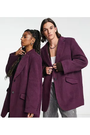COLLUSION Bleiserit - Unisex oversized textured blazer in purple