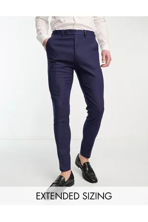 ASOS Super skinny linen mix suit trouser in