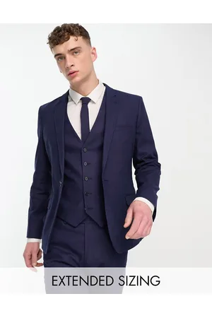 ASOS Miehet Skinny Farkut - Super skinny linen mix suit jacket in