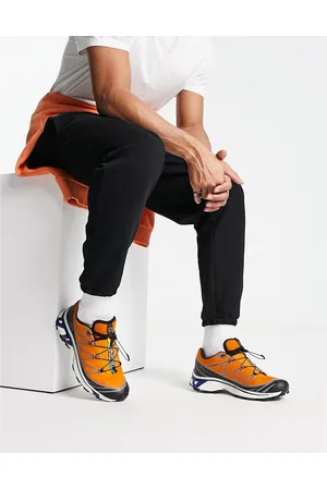 Salomon XT-6 Gore-tex unisex trainers in orange and